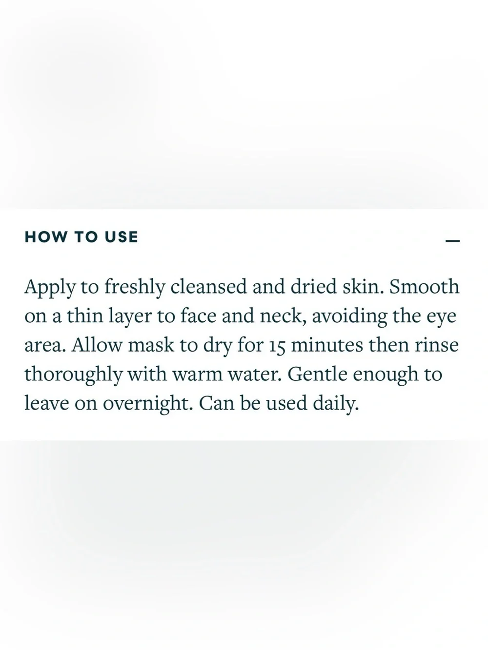 Formula 10.06 Gel Masque